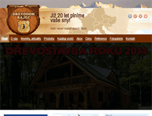 Tablet Screenshot of drevodomrajec.cz